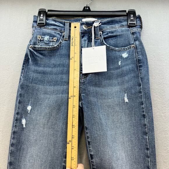 NWT Pistola Jeans Women's Size 26 Blue Aline High Rise Skinny Huntington Beach - Picture 4 of 13
